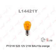 Лампа PY21W 12V BAU15S ORANGE LYNXauto L14421Y