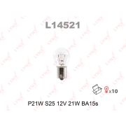 Лампа автомобильная P21W S25 12V21W BA15S арт. L14521 L14521