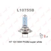 Лампа H7 12V 55W PX26D SUPER WHITE L10755B