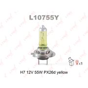 Лампа H7 12V 55W PX26d YELLOW L10755Y