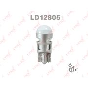 Лампа светодиодная LED W5W T10 12V W2,1x9,5d SMDx1 6500K LD12805